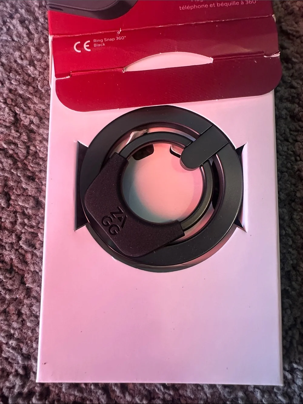 ZAGG Magnetic Ring Grip Phone Holder - Black